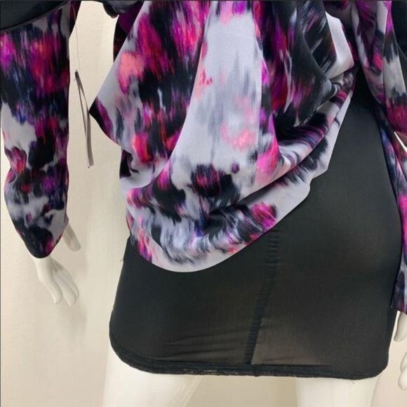 NYDJ Sylvia Printed Berry Tweed Dress, 10P NWT - Picture 7 of 7